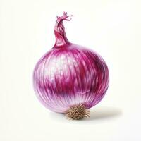 red onion detailed watercolor painting fruit vegetable clipart botanical realistic illustration photo