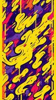 expressive graffiti neon artistic playful illustration design print geometric acid shapes style photo