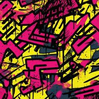 expressive graffiti neon artistic playful illustration design print geometric acid shapes style photo