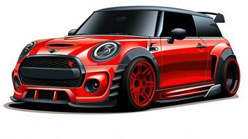 mini cooper photography powerful racing car auto performance show automobile luxury exhibition photo