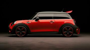 mini cooper photography powerful racing car auto performance show automobile luxury exhibition photo