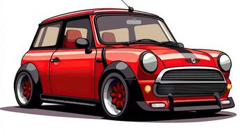 mini cooper photography powerful racing car auto performance show automobile luxury exhibition photo