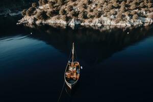 yacht boat sea sailing wind speed navigation freedom relaxation flow romantic photography aerial photo