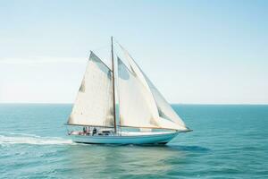 yacht boat sea sailing wind speed navigation freedom relaxation flow romantic photography aerial photo