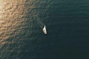 yacht boat sea sailing wind speed navigation freedom relaxation flow romantic photography aerial photo