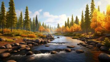 river autumn beauty peaceful landscape freedom scene beautiful nature wallpaper photo wilderness