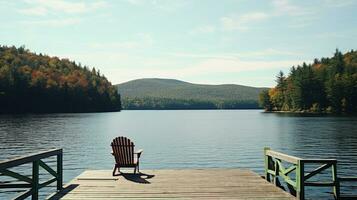 lake bridge silence zen peaceful landscape freedom scene beautiful nature wallpaper photo