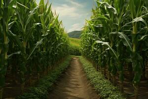 corn field sun rays peaceful landscape freedom scene beautiful nature wallpaper photo