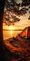 camp sunset tent tranquility grace landscape zen harmony rest calmness unity harmony photography photo