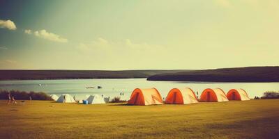 camp sunset tent tranquility grace landscape zen harmony rest calmness unity harmony photography photo