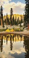 camp sunset tent tranquility grace landscape zen harmony rest calmness unity harmony photography photo