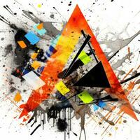 abstract geometric aggressive pattern background expressive graffiti vector tattoo wallpaper photo