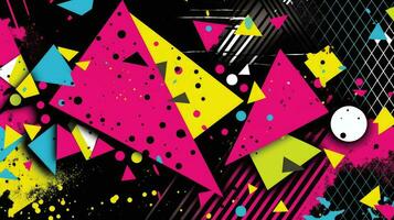 abstract geometric aggressive pattern background expressive graffiti vector tattoo wallpaper photo