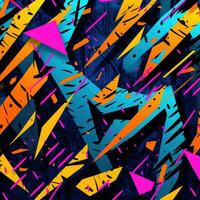 abstract geometric aggressive pattern background expressive graffiti vector tattoo wallpaper photo