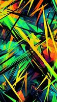 abstract geometric aggressive pattern background expressive graffiti vector tattoo wallpaper photo