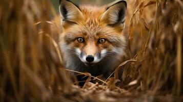 dutch fox hidden predator photography grass national geographic style 35mm wallpaper documentary photo