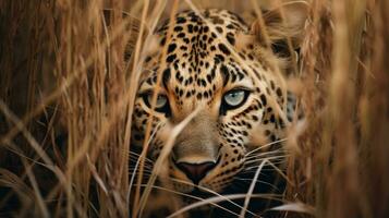 leopard hidden predator photography grass national geographic style 35mm documentary wallpaper photo