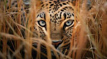 leopardo oculto depredador fotografía césped nacional geográfico estilo 35mm documental fondo de pantalla foto