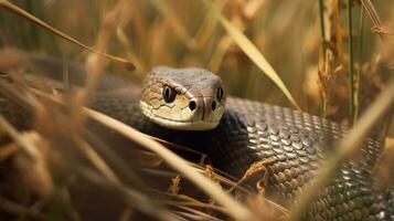 snake hidden predator photography grass national geographic style 35mm documentary wallpaper photo