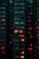 gloomy soviet buildings Russia depressive comfort wallpaper smartphone photo facade night lights