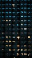 gloomy soviet buildings Russia depressive comfort wallpaper smartphone photo facade night lights