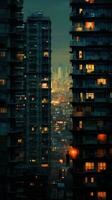 gloomy soviet buildings Russia depressive comfort wallpaper smartphone photo facade night lights