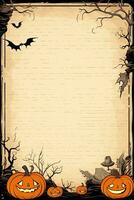 retro vintage worn sheet scrapbook page halloween dirty blank aged parchment paper printable photo