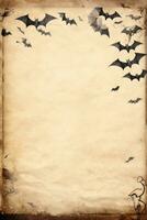 retro vintage worn sheet scrapbook page halloween dirty blank aged parchment paper printable photo