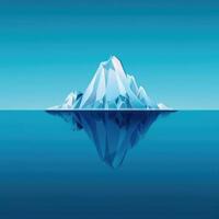 minimalistic iceberg vector simple illustration artwork poster tattoo titanic movie poster photo