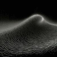 digital waves pixel art black and white illustration matrix photo