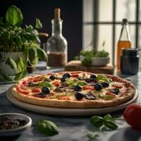 italian pizza professional studio food photography social media elegant fabric hot modern ad photo