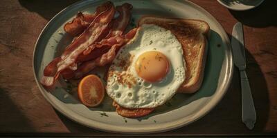 toast egg bacon professional studio food photography social media elegant fabric modern ad photo