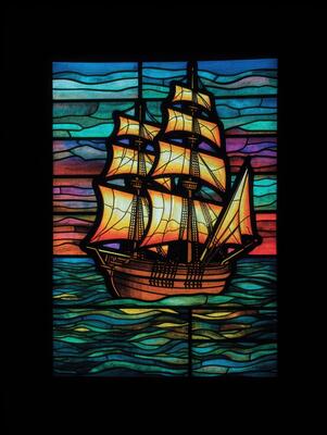 ship-sea-stained-glass-window-