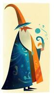 wizard old beard fairytale character cartoon illustration fantasy cute drawing book art graphic photo