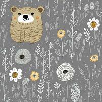 teddy bear pastel seamless background scrapbook textile print illustration postcard pattern photo