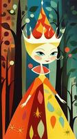 girl female fairytale character cartoon illustration fantasy cute drawing book art graphic photo