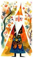 wizard old beard fairytale character cartoon illustration fantasy cute drawing book art graphic photo