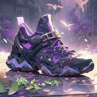 zapatillas bota Zapatos anime futurista ilustración místico fantasía Arte brillante digital foto