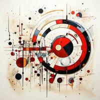 clock watch clockabstract caricature surreal playful painting illustration tattoo geometry painting modern photo