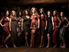 Celebrating the beauty of diverse body shapes and sizes AI Generative photo