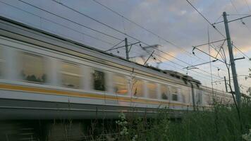 Commuter Train in Motion video