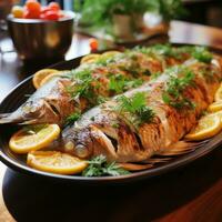 Tilapia. Mild, white fish that's versatile and easy to cook photo