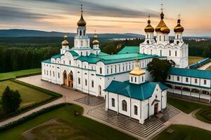 the cathedral of the holy cross in russia. AI-Generated photo