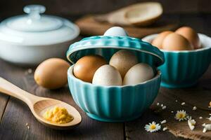 the benefits of eggs and how to make them. AI-Generated photo