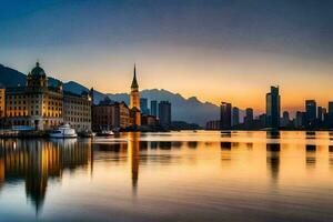 el ciudad de liubliana, Eslovenia. generado por ai foto