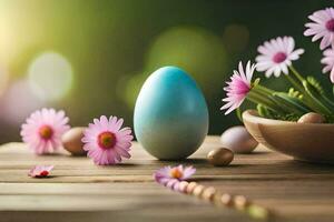 the easter egg is the symbol of spring. AI-Generated photo