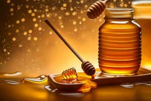 honey is a natural remedy for many health problems. AI-Generated photo