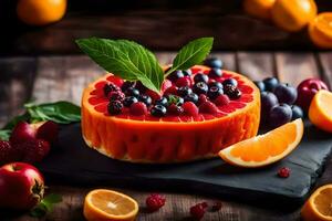 photo wallpaper fruit, cake, fruit, fruit, fruit, fruit, fruit, fruit, fruit. AI-Generated