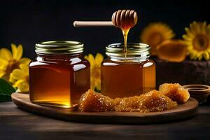 honey is a natural remedy for a variety of health problems. AI-Generated photo