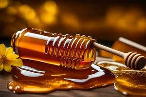 honey is a natural remedy for a variety of health problems. AI-Generated photo